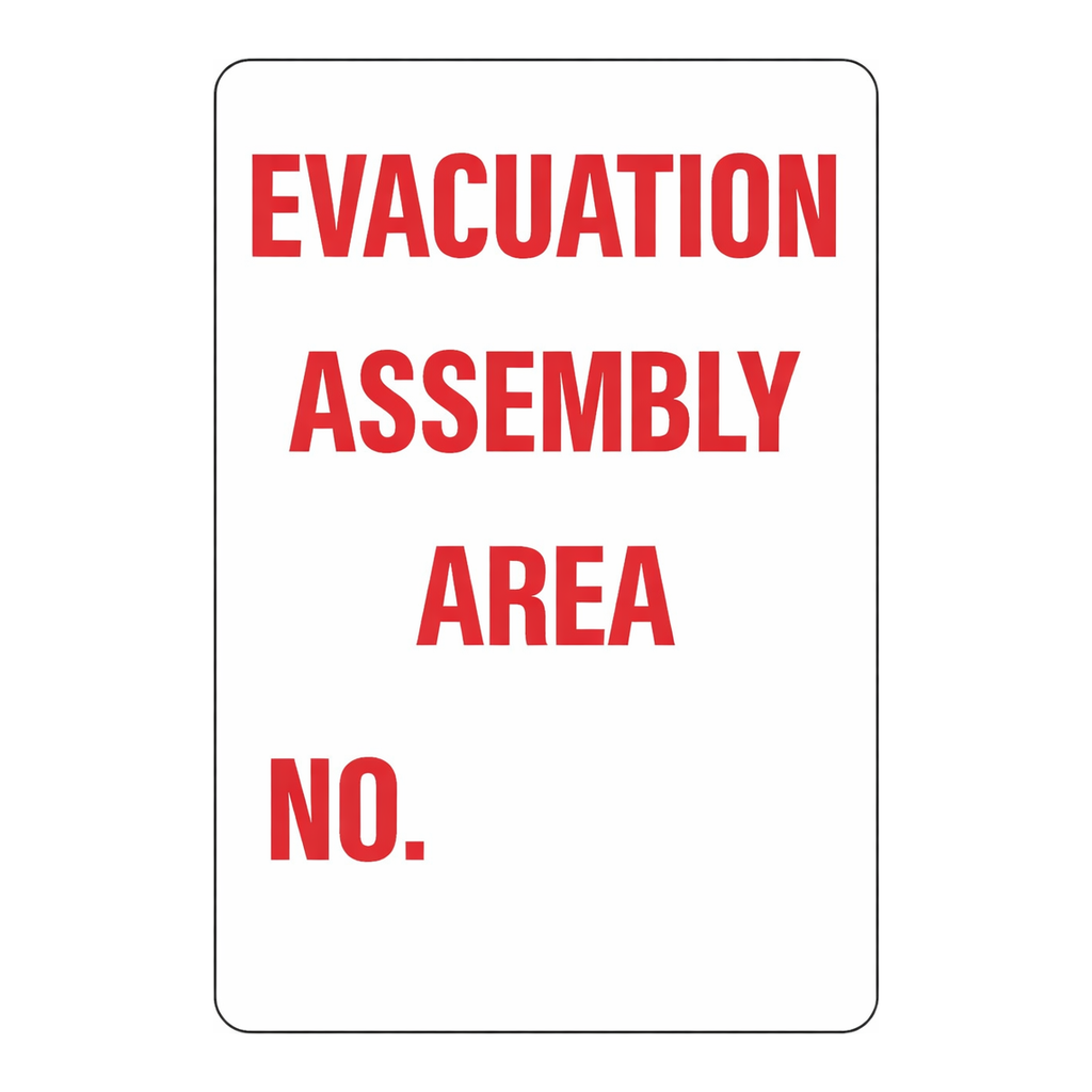 Brady EVACUATION ASSEMBLY AREA No Sign