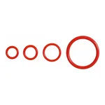 Daihan Science Silicone and Viton O-Ring, Red and Black, ID2.8~249.5mm, Autoclavable<br>With He
