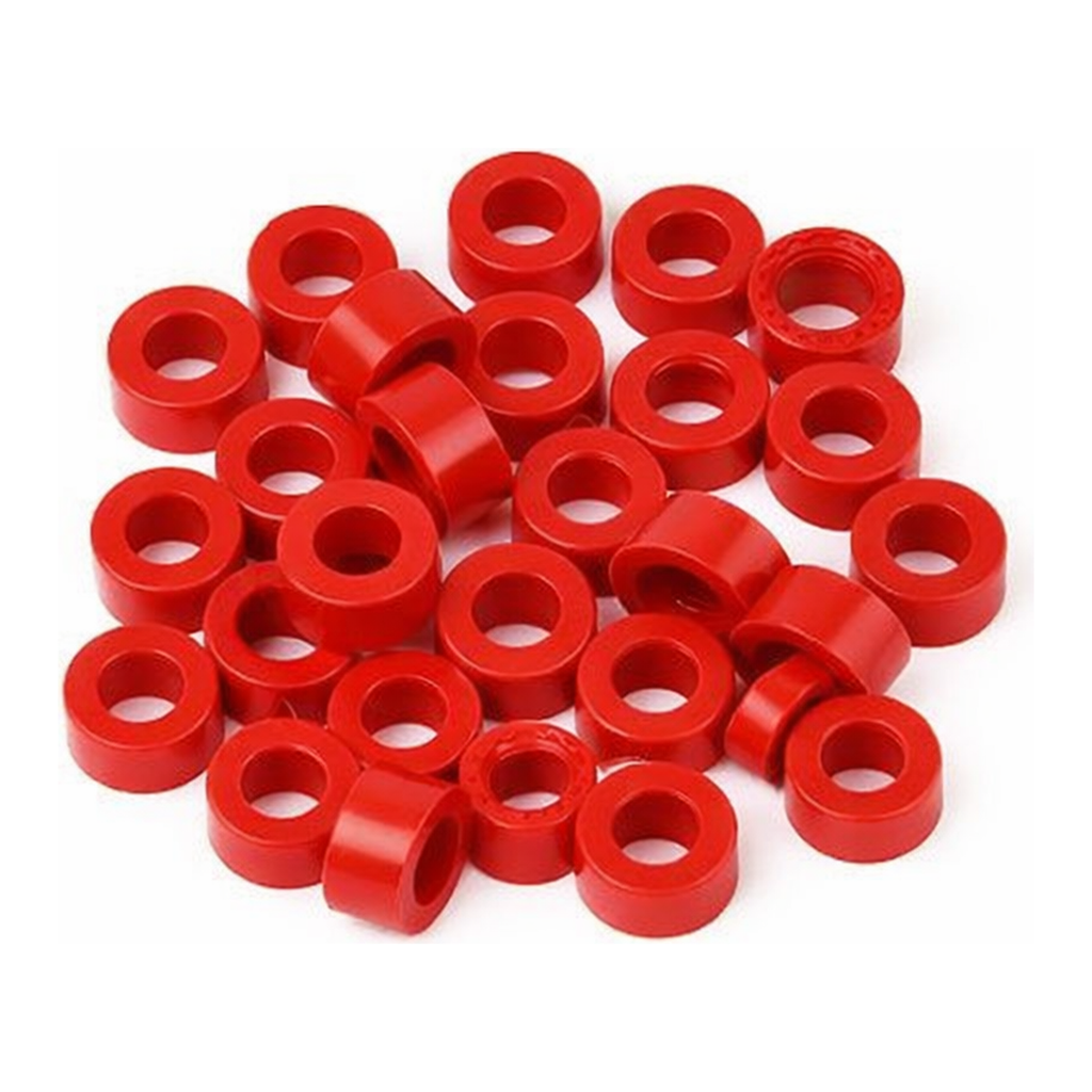 Restek Caps, Short Screw, 9mm Red PTFE/Sil/PTFE Pack of 1000