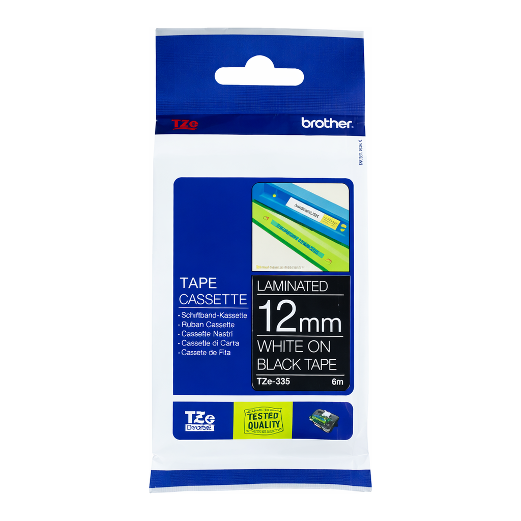OFFICENEX 브라더 테이프카트리지(TZe-335/12mm/흑색/흰색문자)
