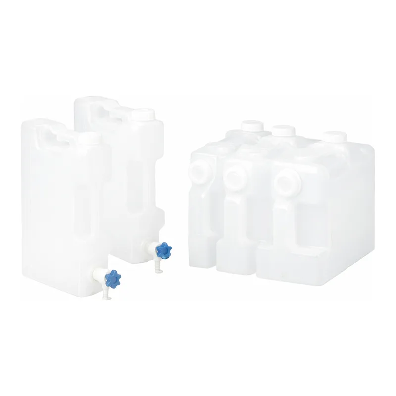 Daihan Science 5 & 10 Lit PP Square Aspiration Bottle / Carboy, with Graduation & Lever Stopcoc
