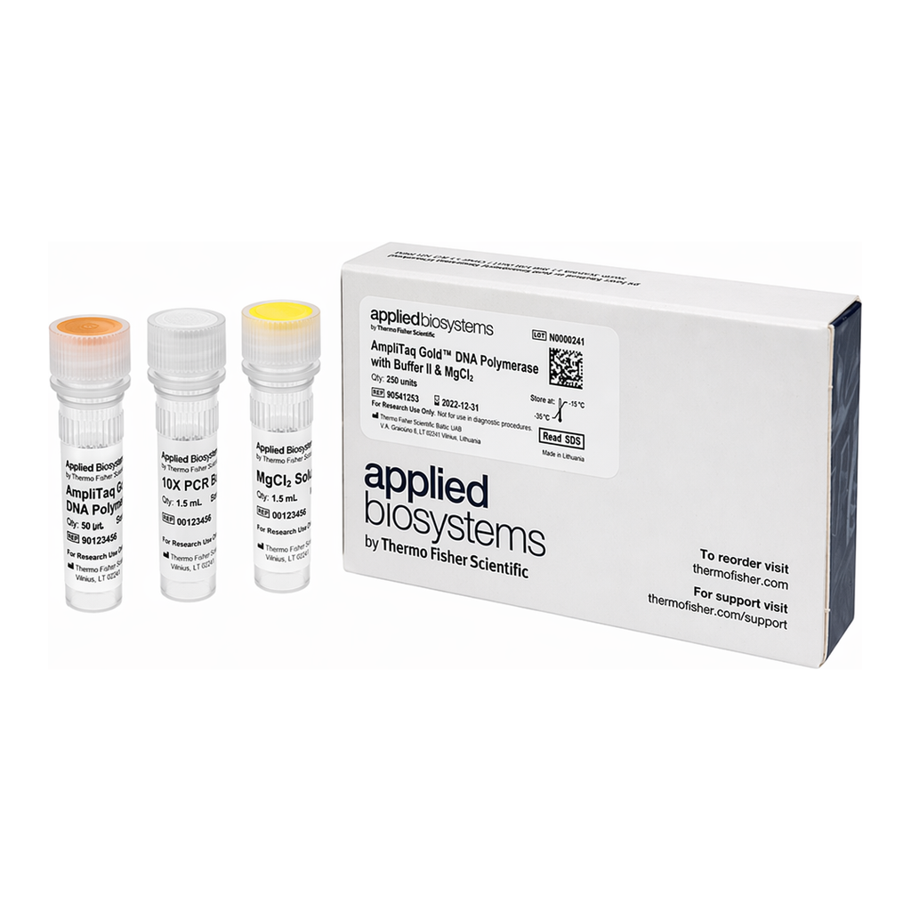 Thermo Fisher Scientific AmpliTaq Gold DNA Polymerase with Buffer II and MgCl2, 250 Units