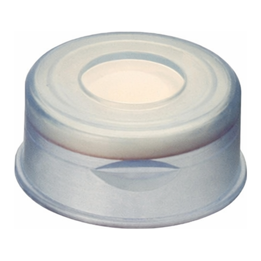 Restek Snap Top Vial Cap, 11mm Clear Polypropylene PTFE Sil Septa Pack of 100