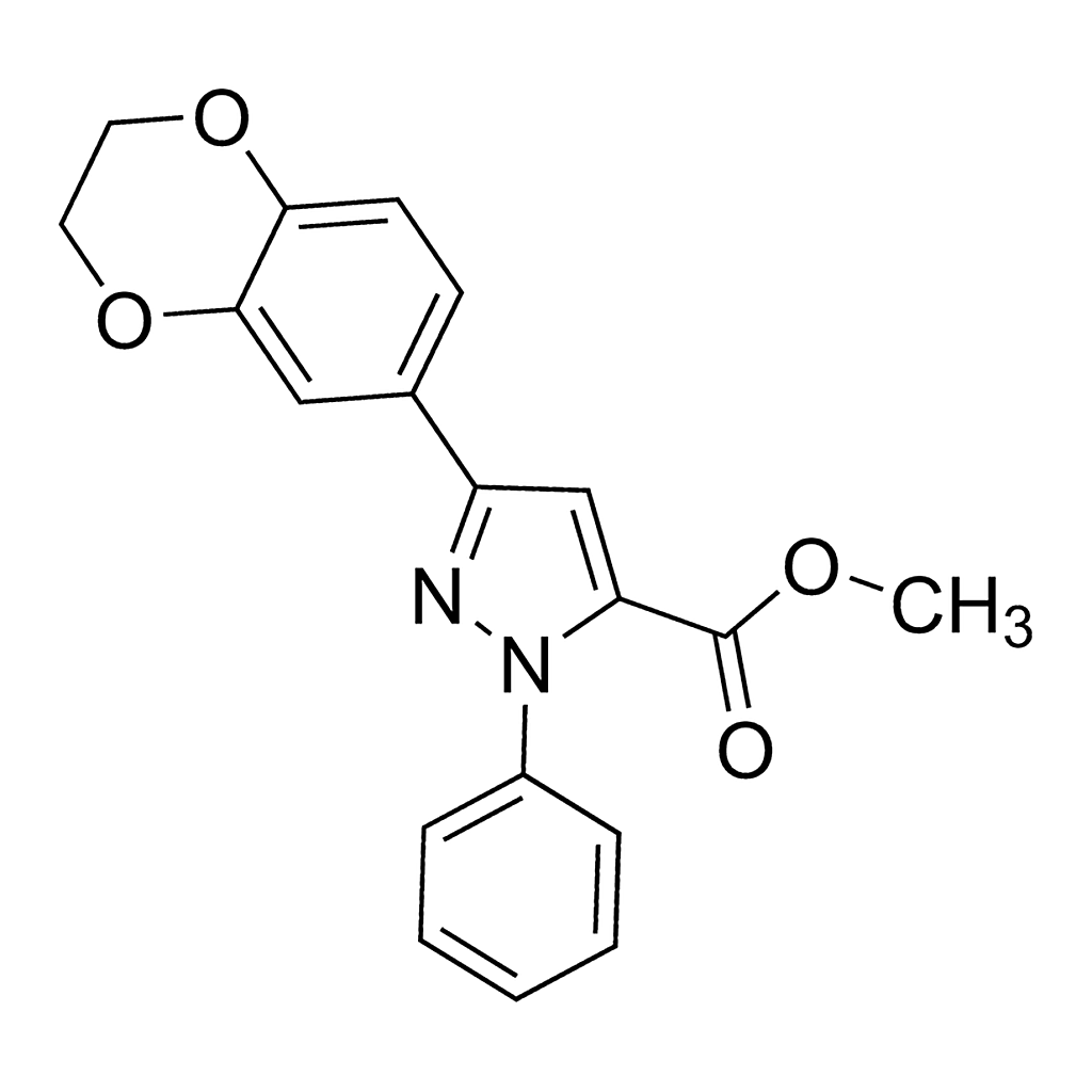 Merck Methyl 3-(2,3-dihydrobenzo[b][1,4]dioxin-6-yl)-1-phenyl-1H-pyrazole-5-carboxylate