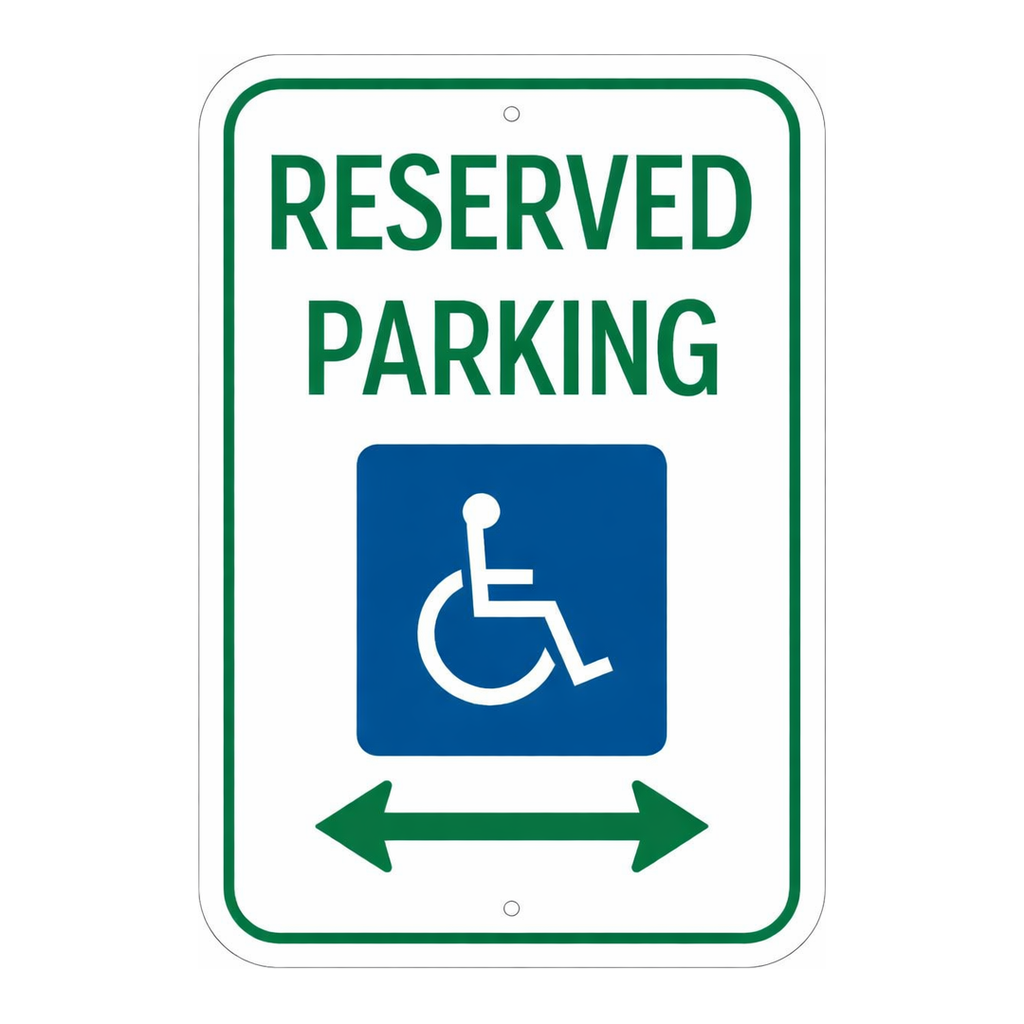Brady Reserved Parking Sign