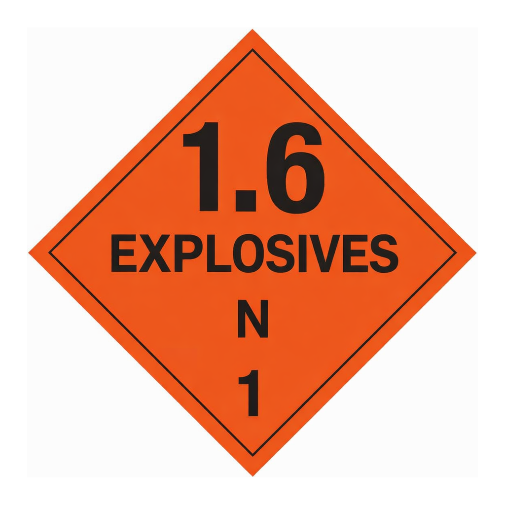 Brady 16 Explosives N 1 Sign