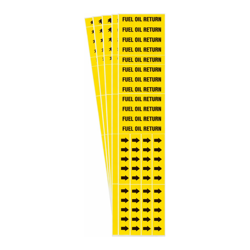 Brady FUEL OIL RETURN Pipe Marker