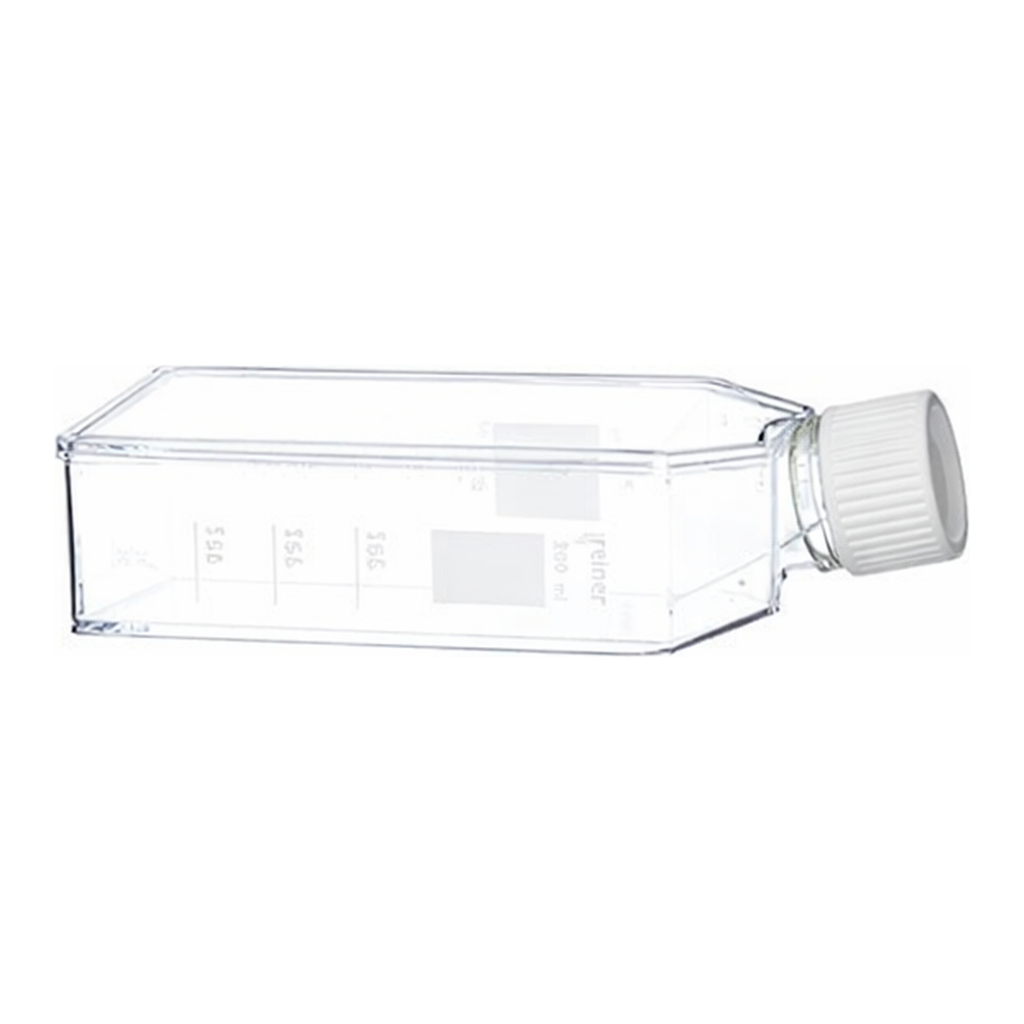 Greiner Bio One CELL CULTURE FLASK, 250 ML, 75 CM², PS,CLEAR, CELLSTAR®, CELL-REPELLENT SURFACE, WHITE FILTER SCREW CAP, STERILE, 5 PCS./BAG