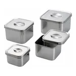 AS ONE Stainless Square Pot, 스테인리스 각형포트
