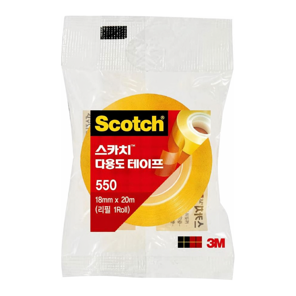 OFFICENEX 3M 스카치 다용도테이프 리필 550(18mmx30M)