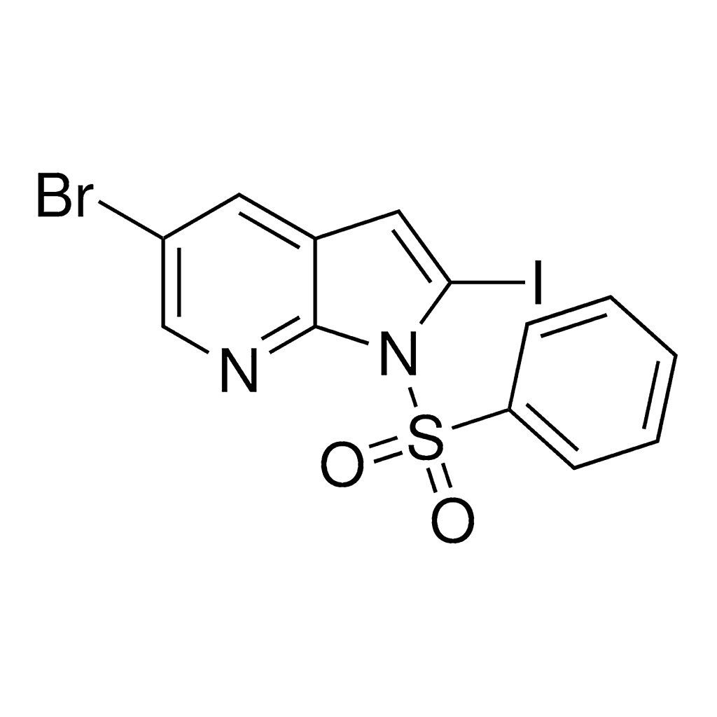 Merck 5-Bromo-2-iodo-1-(phenylsulfonyl)-1H-pyrrolo[2,3-b]pyridine