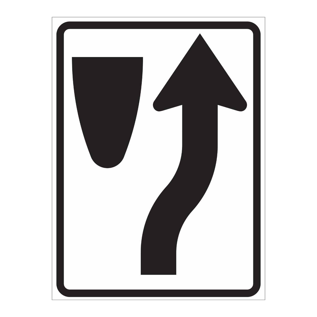 Brady Keep Right Sign