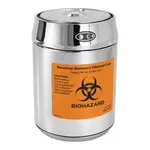 AS ONE Benchtop Biohazard Disposable Can, 자동개폐 바이오해저드 캔