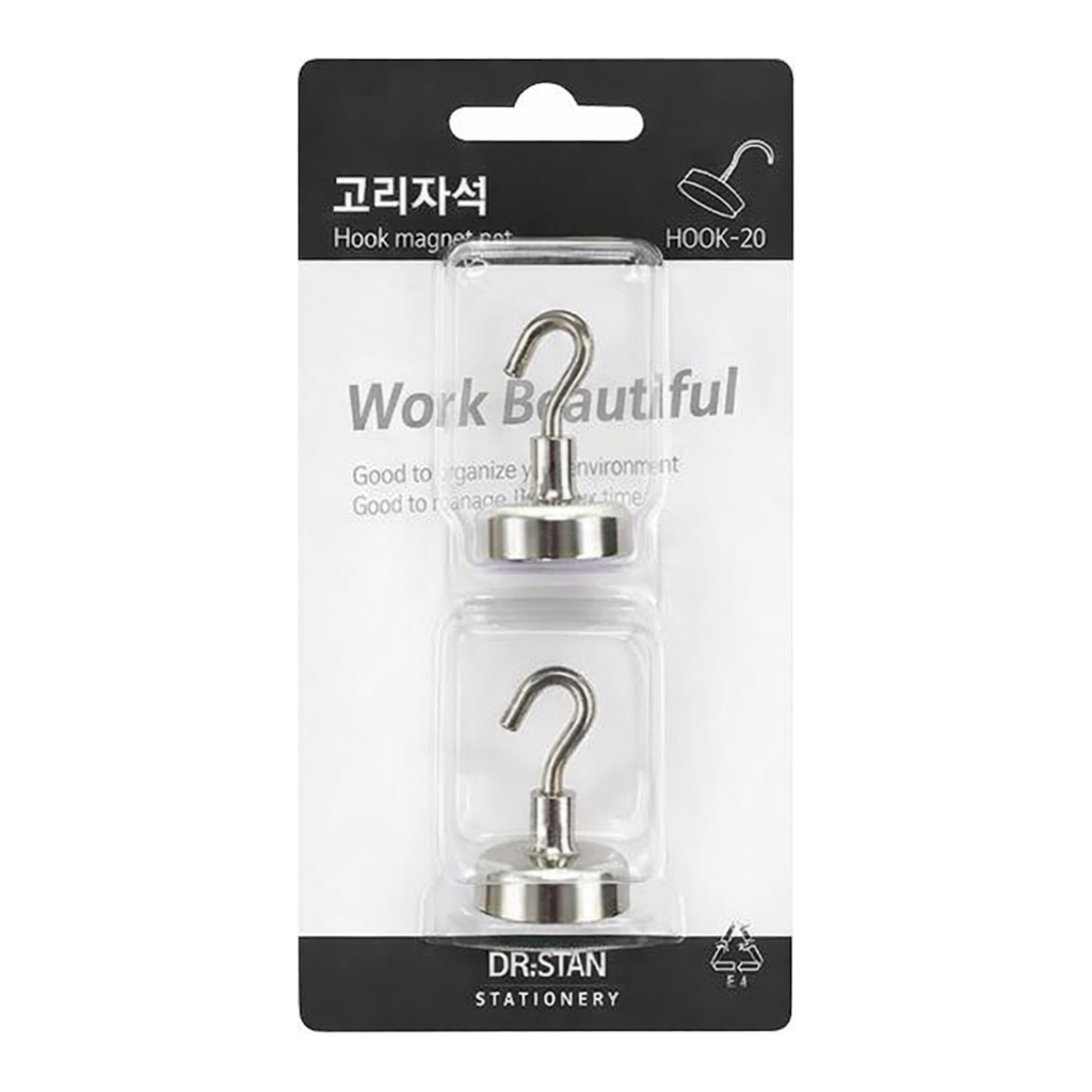 OFFICENEX 고리자석(hook-20/2개입/Ø20mm)