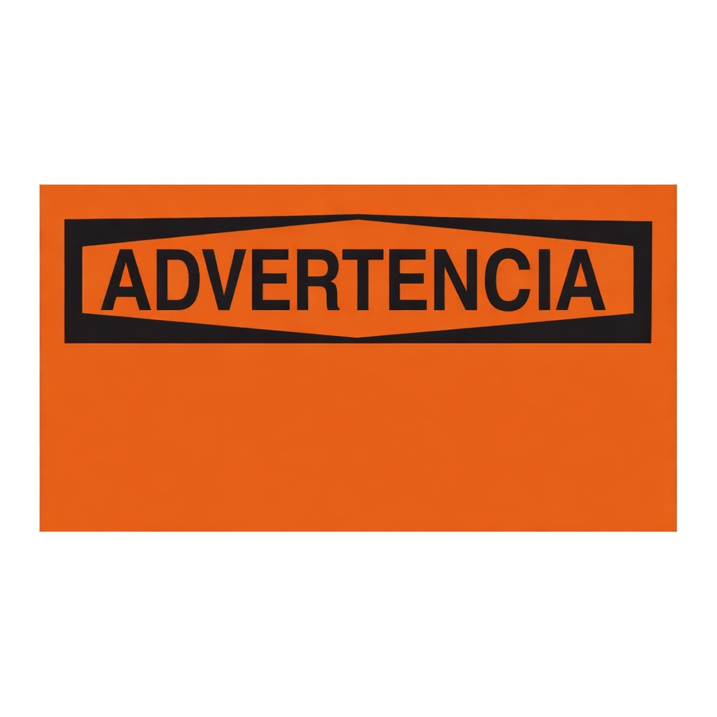 Brady ADVERTENCIA Sign