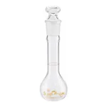 AS ONE Volumetric Flask White 5mL with Test Results Document