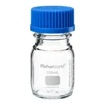 Thermo Fisher Scientific Reusable Glass Media Bottles with Cap, Capacity: 100mL