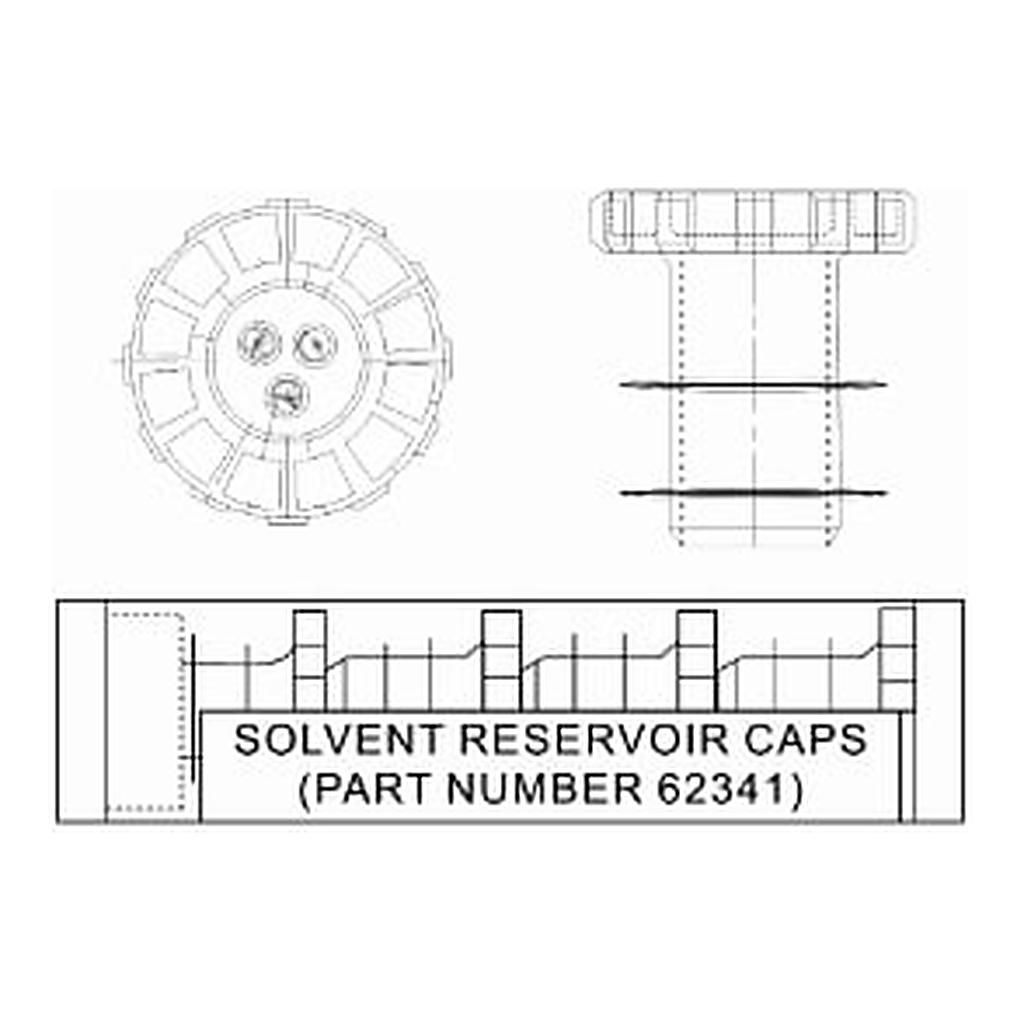 Waters Bottle Cap 1.25 in Neck, 4/pk