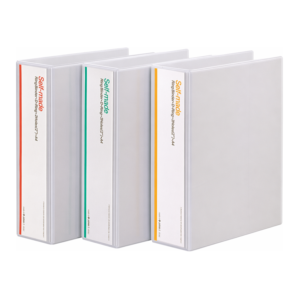 OFFICENEX [P]문화 백투명 3공D링바인더(10cm/A4/백색/PVC/B749B-71)