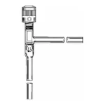 Thermo Fisher Scientific Kimble Kontes Right Angle with Tip O-Ring PTFE Plug HI-VAC Valves
