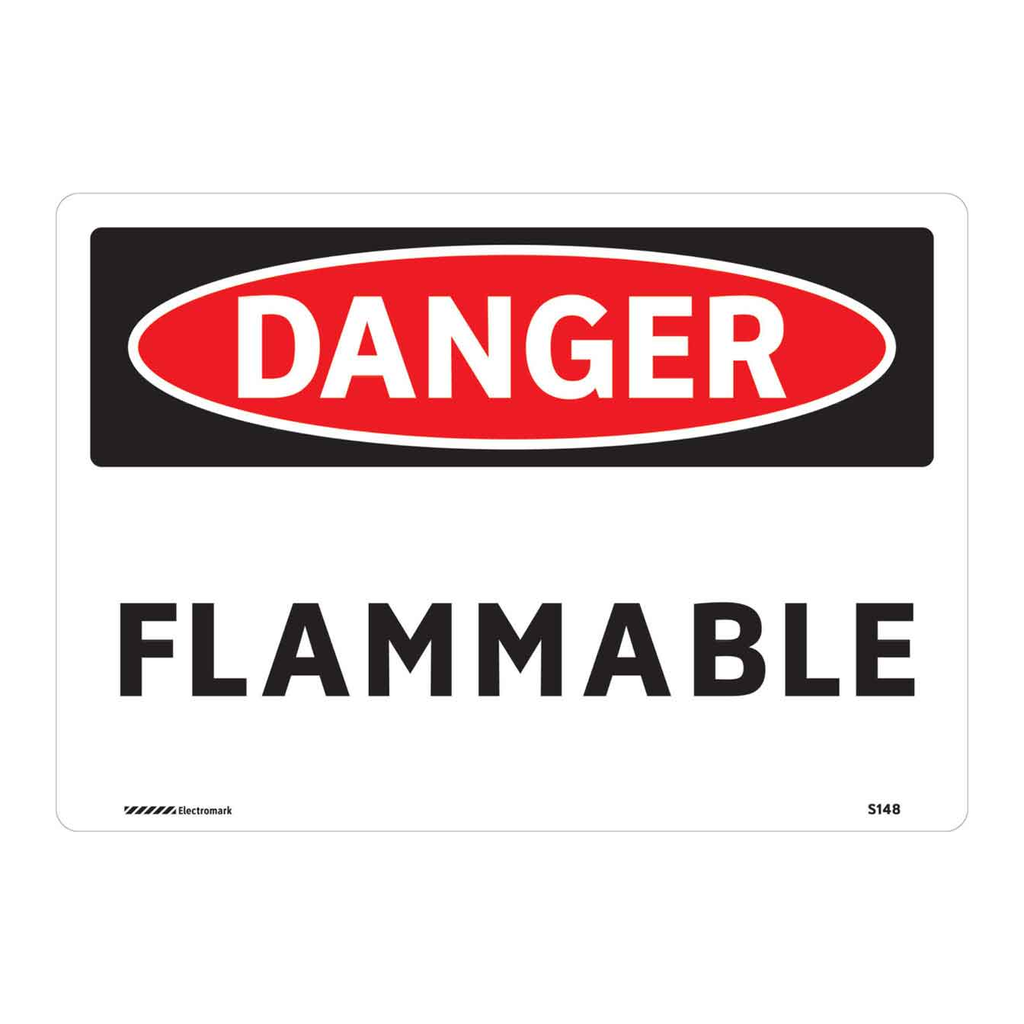 Brady DANGER Flammable Sign