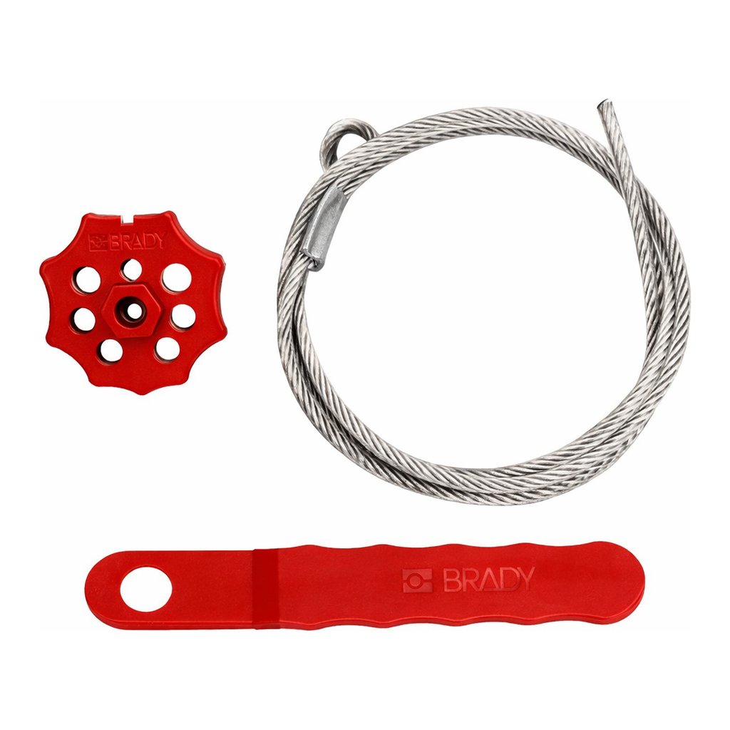 Brady Extra Secure Spin Lockout with 59" Cable and Tool
