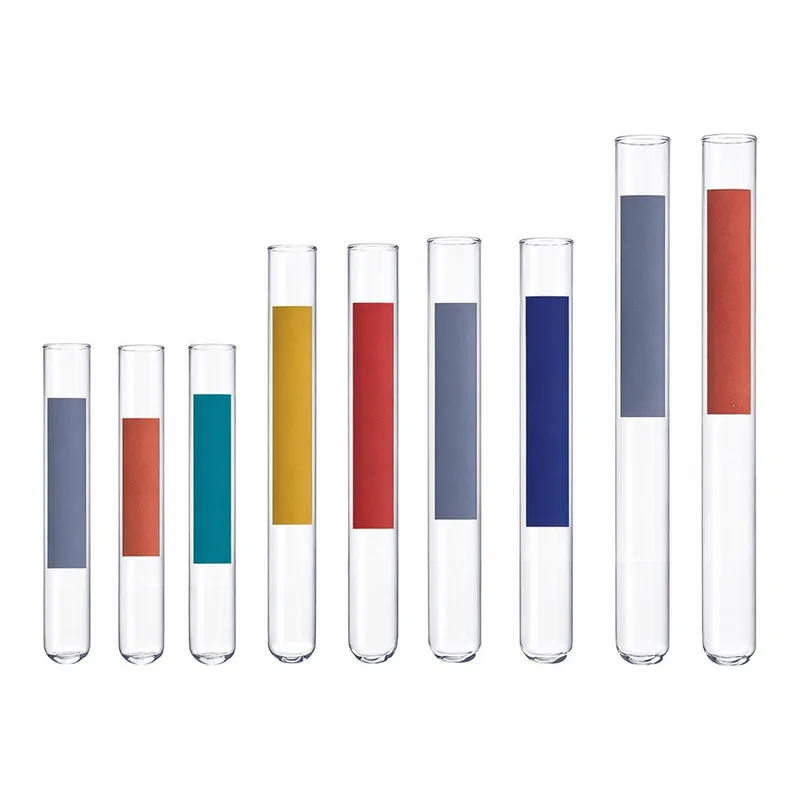 Thermo Fisher Scientific Disposable Plain-End Glass Tubes with Color-Coded Label Area