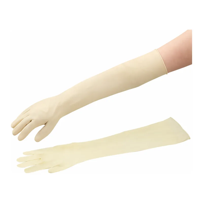 AS ONE KUALATEC Super Long Glove (Powder Free) 500mm, 쿠알라텍 수퍼롱 라텍스장갑(파우더 프리) 500mm
