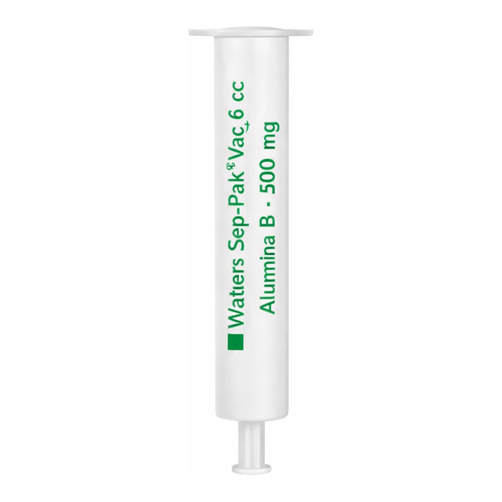 Waters Certified Sep-Pak Alumina B 6 cc Vac Cartridge, 500 mg Sorbent per Cartridge, 50-300 µm, 30/pk