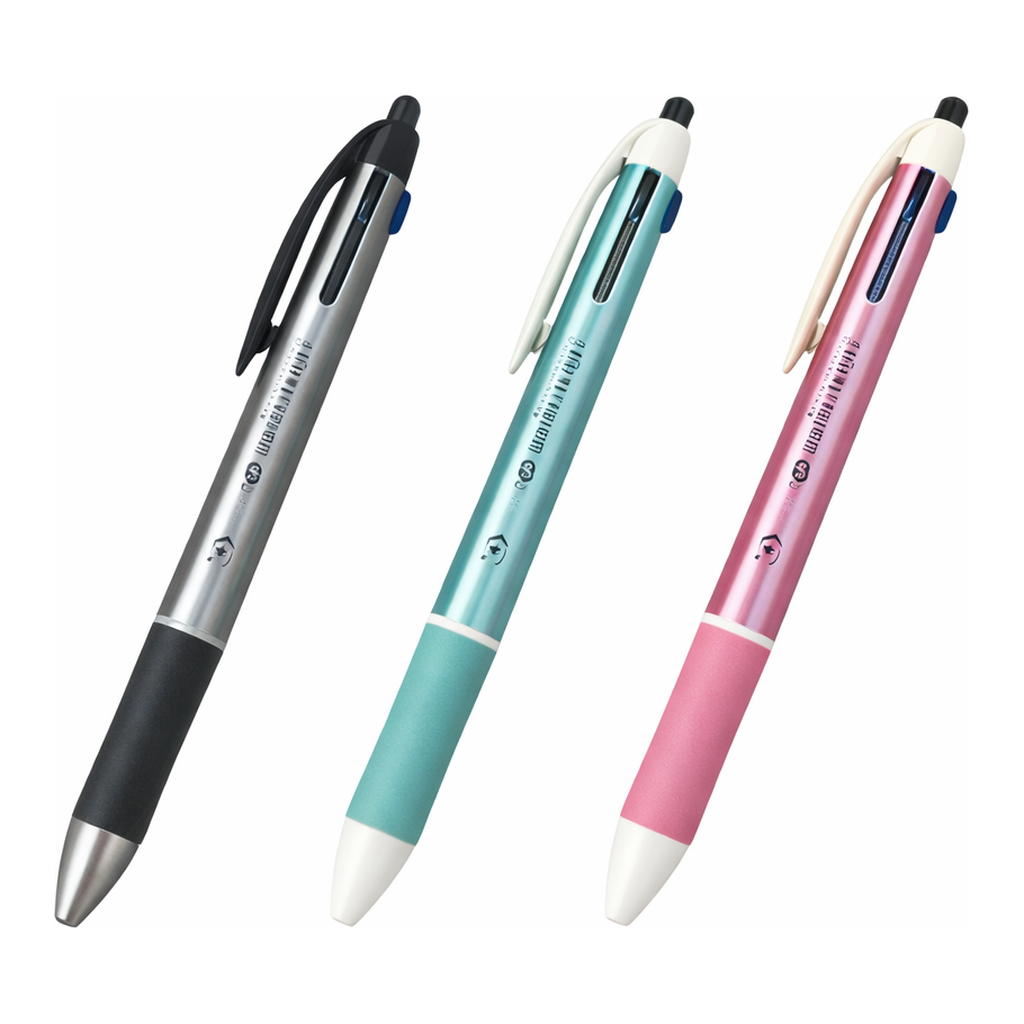 OFFICENEX 3던트 터치3색 목걸이펜 (색상랜덤/1.0mm)