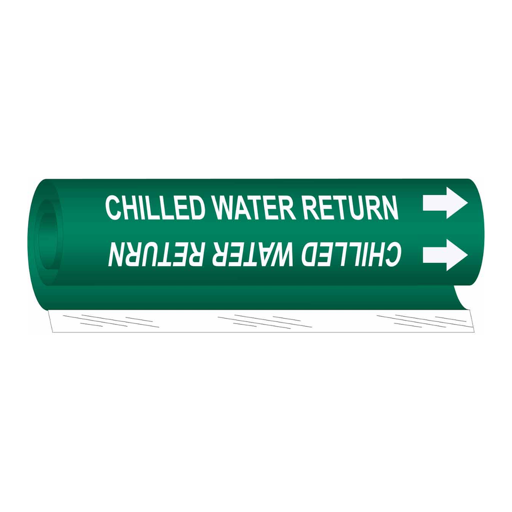 Brady CHILLED WATER RETURN High Performance Pipe Marker