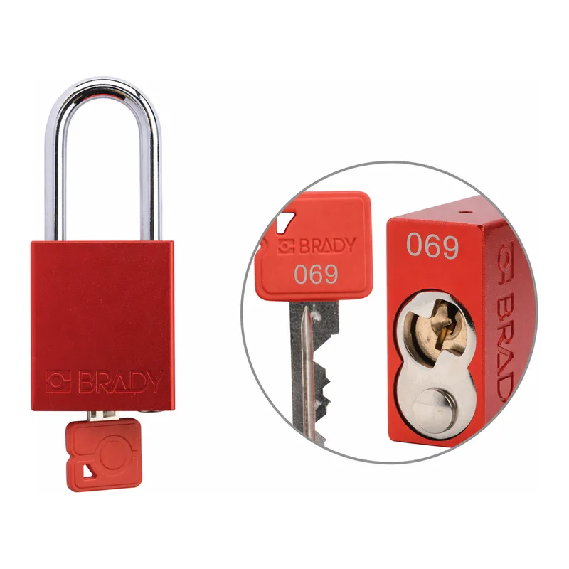 Brady Velocity Plus Aluminum Safety Lockout Padlocks, Keyed Alike Sets