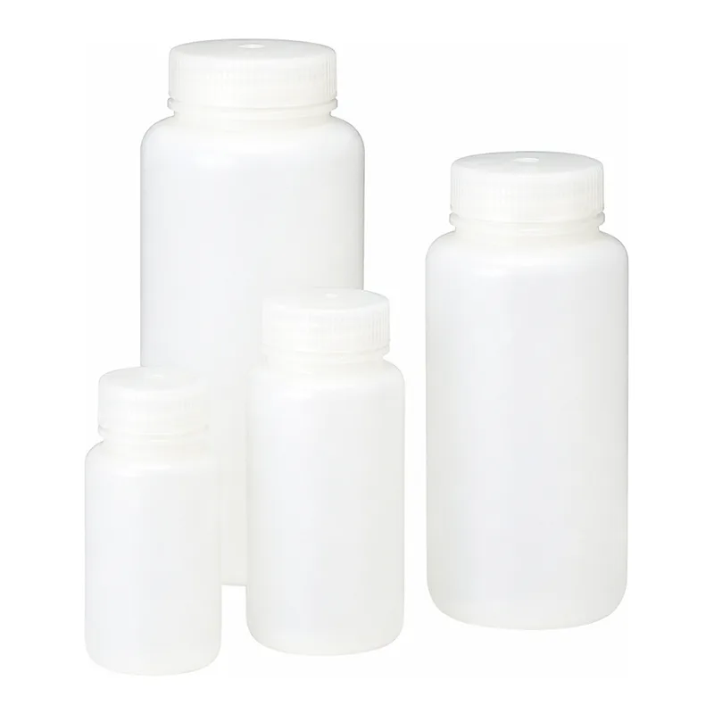 AS ONE Fluorine Processed Wide-Mouth Reagent Bottle(HDPE), 불소 가공 광구 시약병(HDPE제)