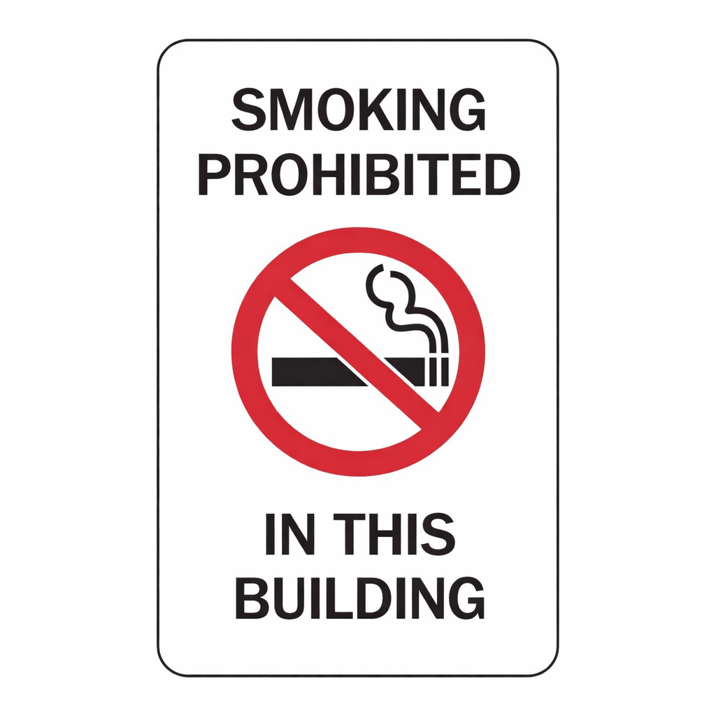Brady Smoking Prohibited In This Building Sign