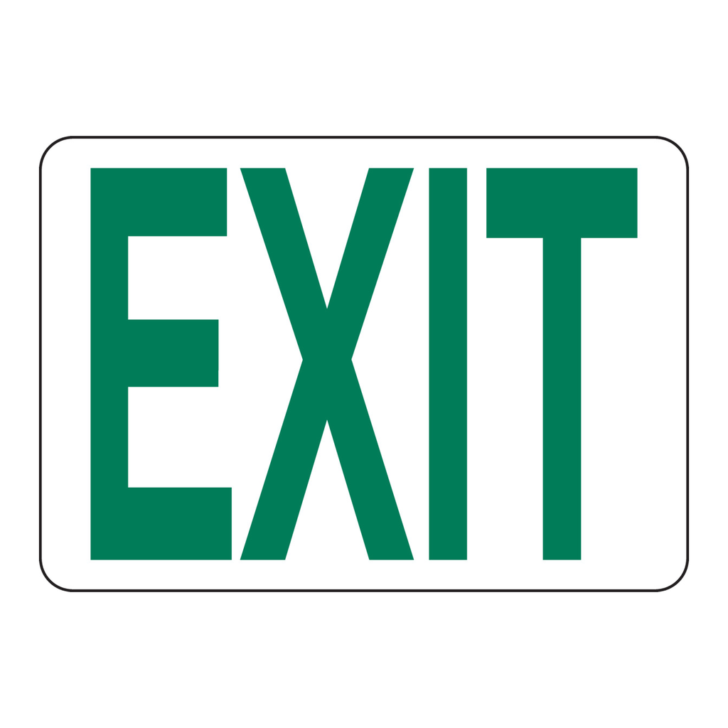 Brady Exit Sign