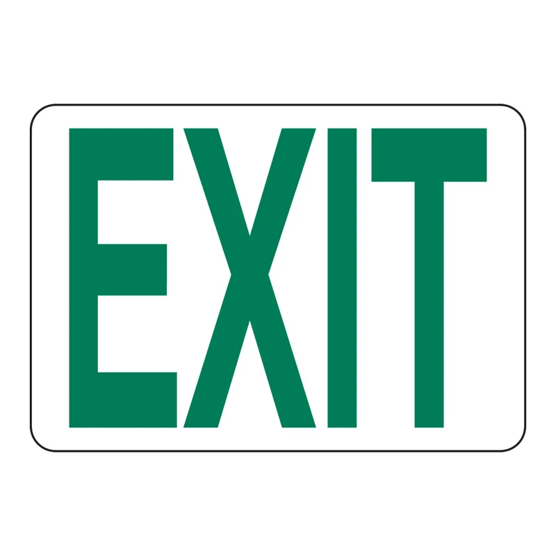 Brady Exit Sign