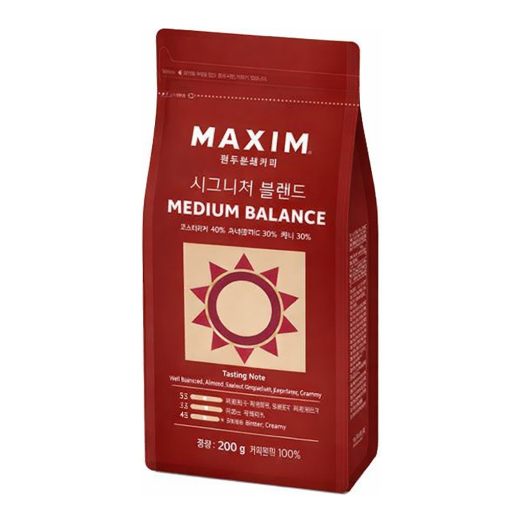 OFFICENEX 맥심 시그니처 블렌드 미디엄 밸런스 (분쇄/200g)