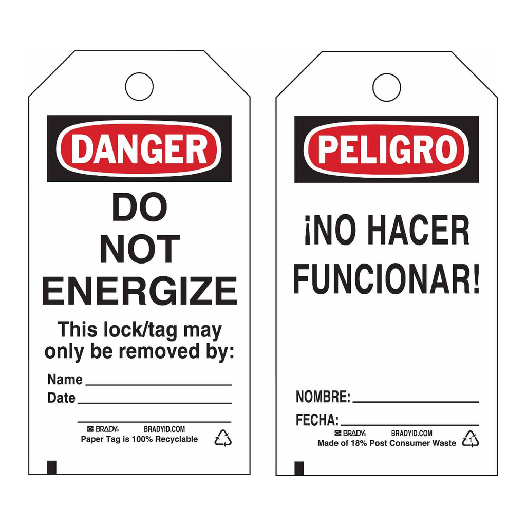 Brady Lockout Tags