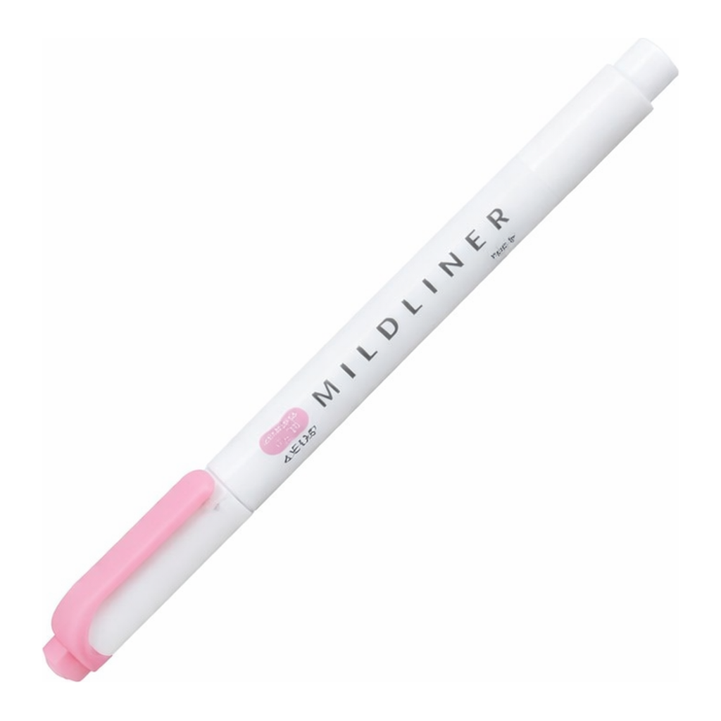 OFFICENEX 제브라 마일드라이너 핑크 WKT7-MP(1.4mm, 4.0mm 핑크)