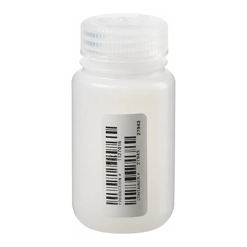 Thermo Fisher Scientific Nalgene Certified Wide-Mouth HDPE Bottle with Polypropylene Screw Closure, 125mL