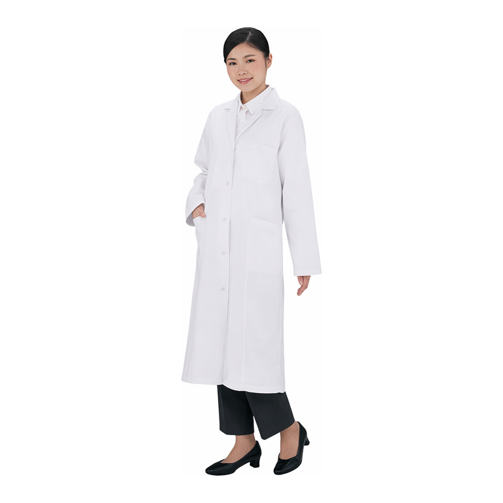 AS ONE White Lab Gown (Cotton 100%), 랩 가운 (면 100%)