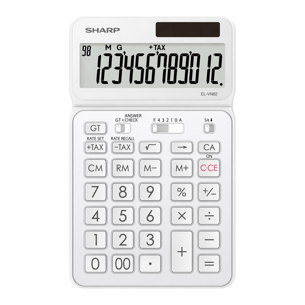 OFFICENEX 샤프 계산기 EL-VN82 화이트