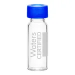 Waters LCGC Certified Clear Glass 12 x 32 mm Screw Neck Vial, with Cap and PTFE/Silicone Septum, 2 mL Volume, 100/pk