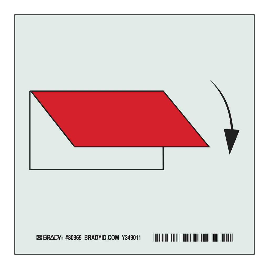 Brady BradyGlo Folded Paper Sign