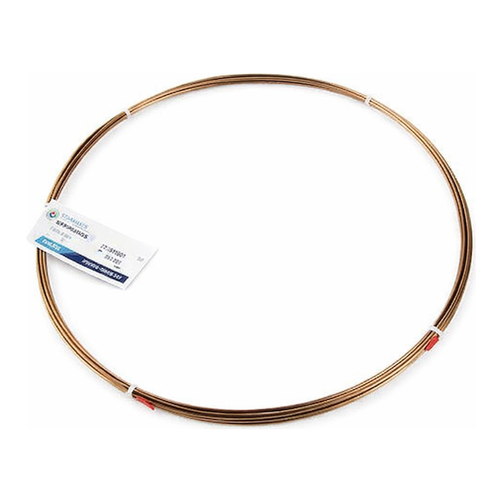 Restek Tubing, Sulfinert, 304SS Welded/Drawn Tubing .210inID x 1/4in OD Sulfinert 0.020in Thick W