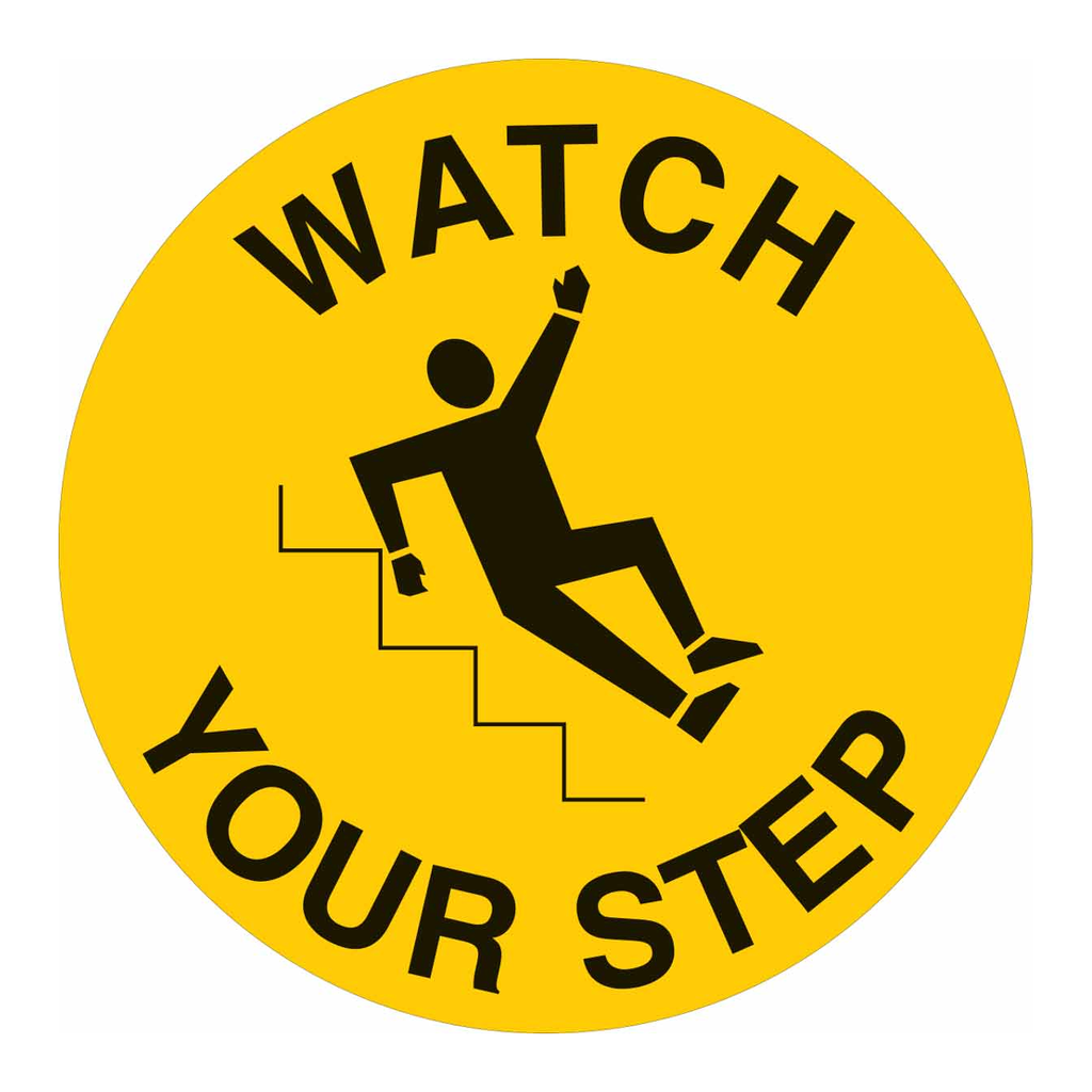 Brady WATCH YOUR STEP Anti-Slip Floor Sign
