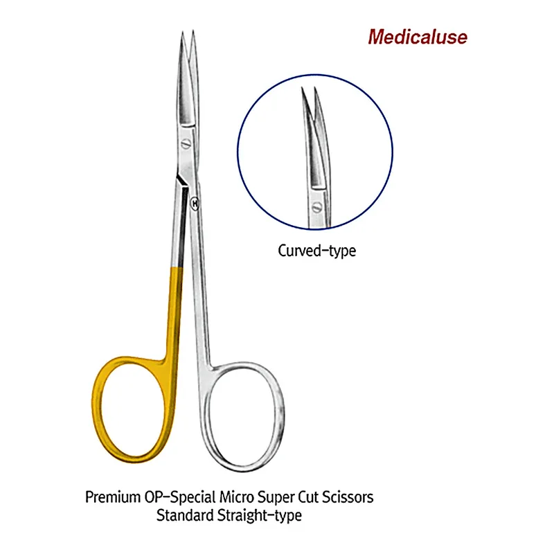 Daihan Science Hammacher Premium OP-Special Micro Super Cut Scissors, for All Surgical Uses, L