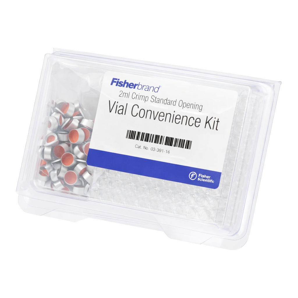 Thermo Fisher Scientific 11 mm Glass Standard Opening Crimp Top Vial Convenience Kit
