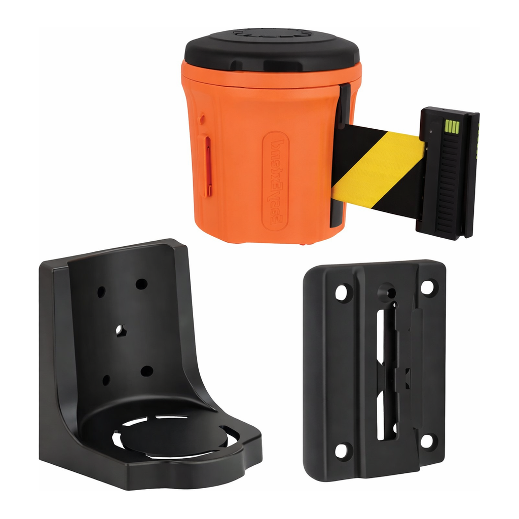Brady EasyExtend Retractable Barrier System - Head Unit w/Magnetic Support Bracket and Clip