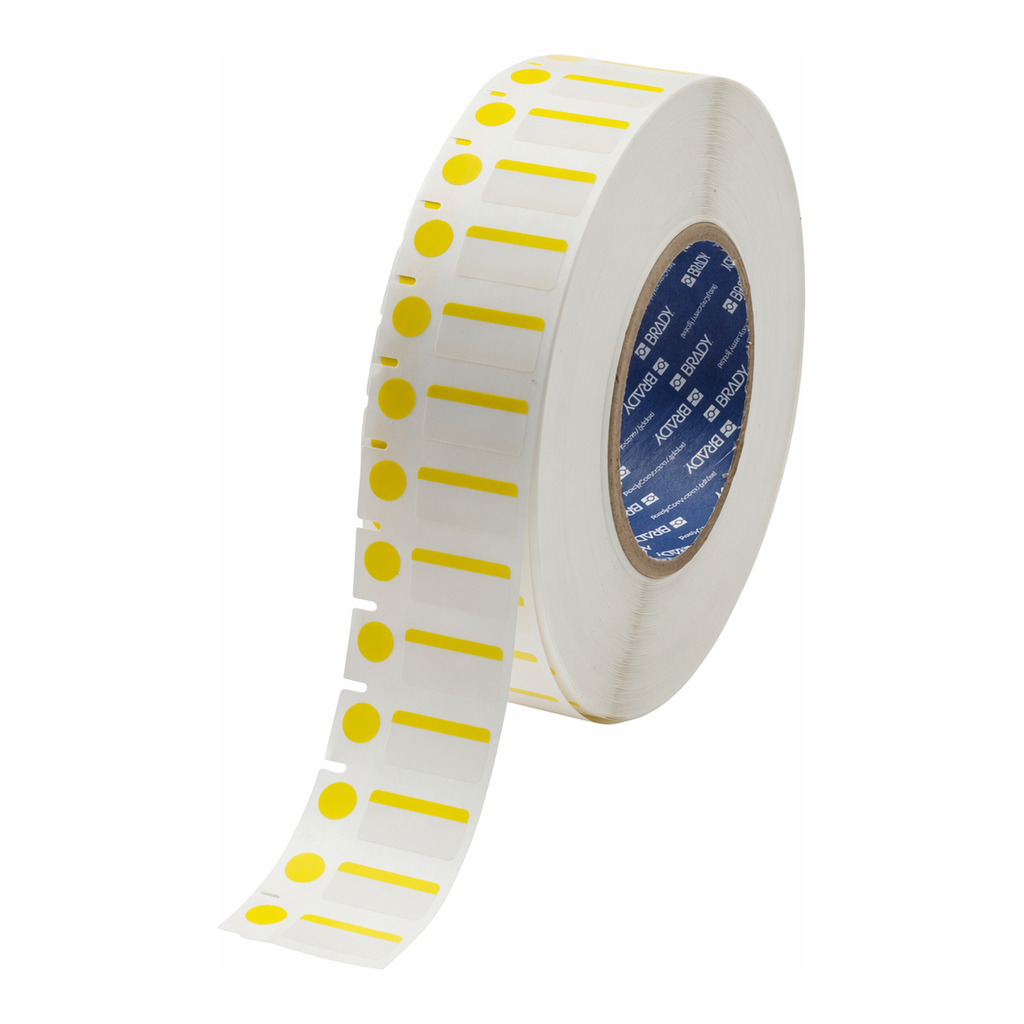 Brady 3" Core Color Polyester Vial and Tube Laboratory Labels
